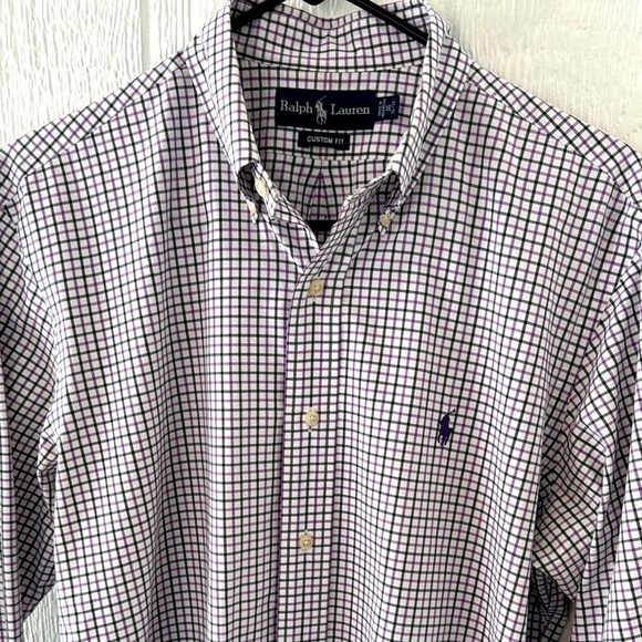 Ralph Lauren custom fit plaid button down - Picture 1 of 6